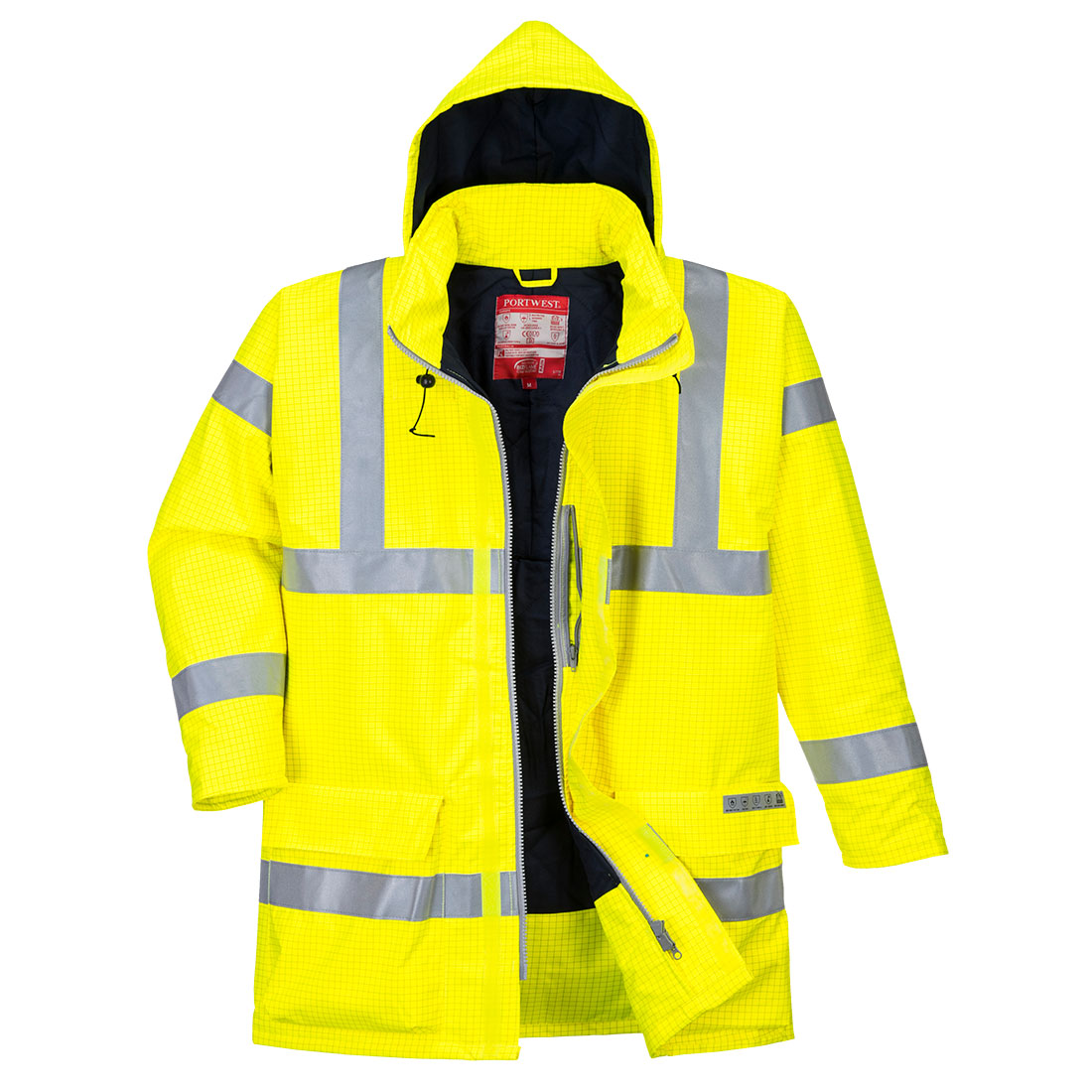 S778 -Bizflame Rain Hi-Vis AS/FR Yellow Jacket
