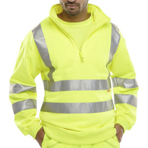 BSZSSENSY Sweatshirt Hi Vis Half Zip