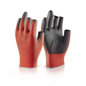 PU COATED 3 FINGERLESS GLOVE S (SIZE 7)