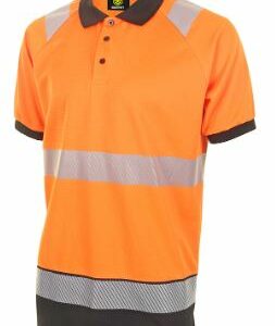 HVTT010 Hi Viz Two Tone Polo